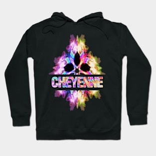 Cheyenne Tie Dye Watercolor Gift Souvenir Hoodie